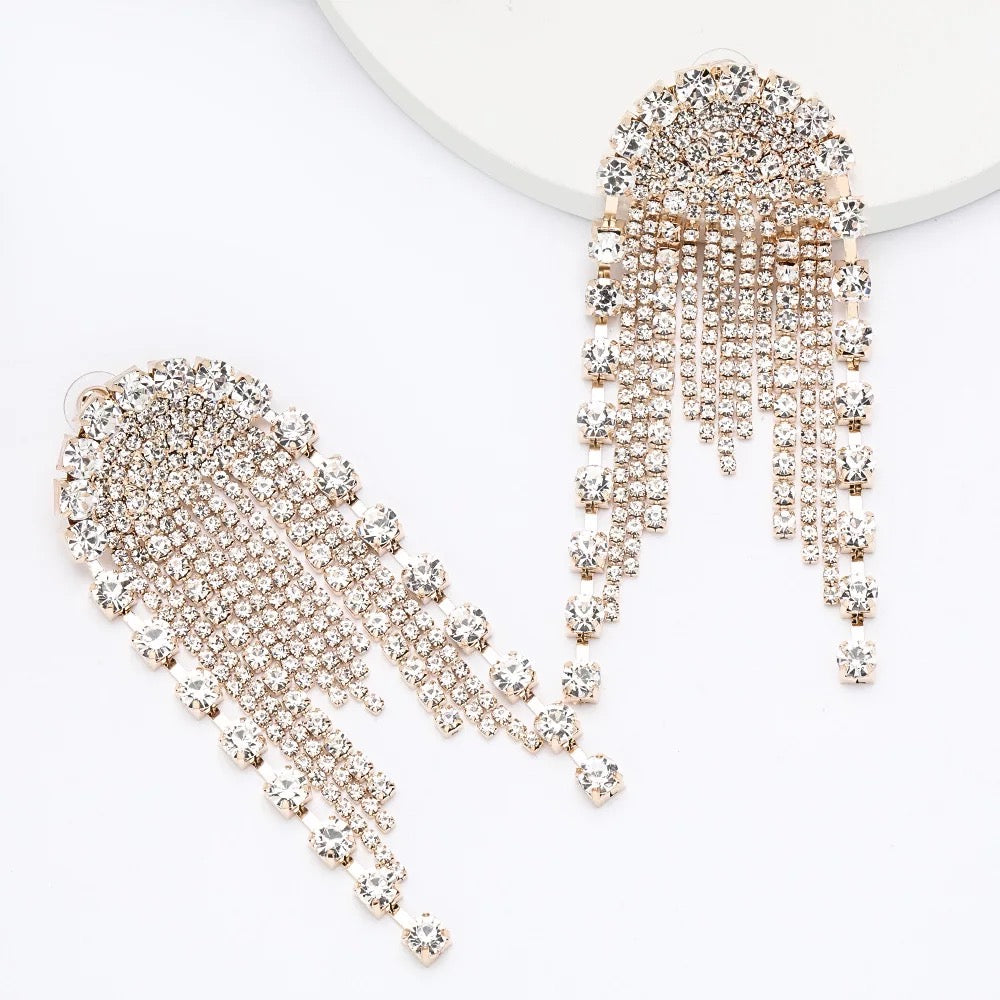 C H A N D I E Crystal Earrings