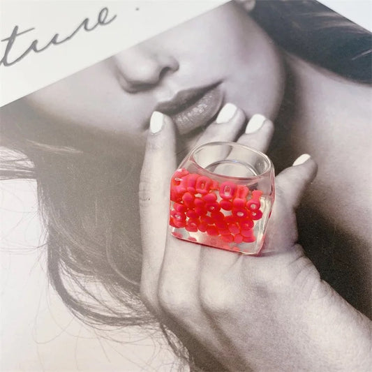 C A N D Y   C O A T E D Oversized Rings