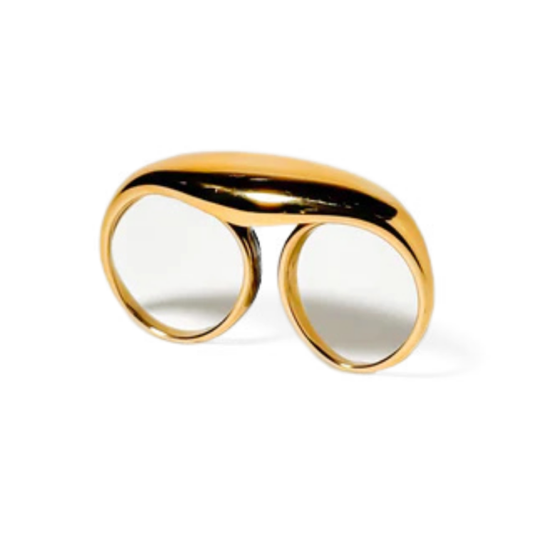 EUNIE 2-Finger Gold Ring