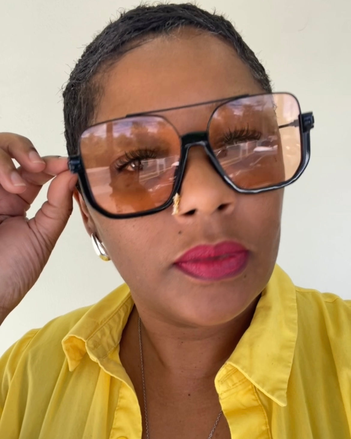 R A Y A Retro Square Sunglasses