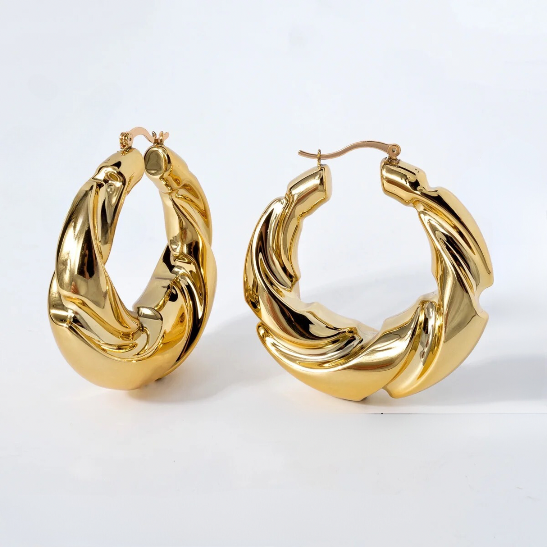 N A I A M B I Gold Hoops