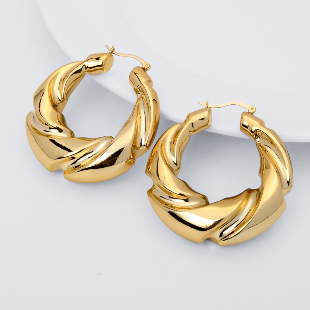 N A I A M B I Gold Hoops