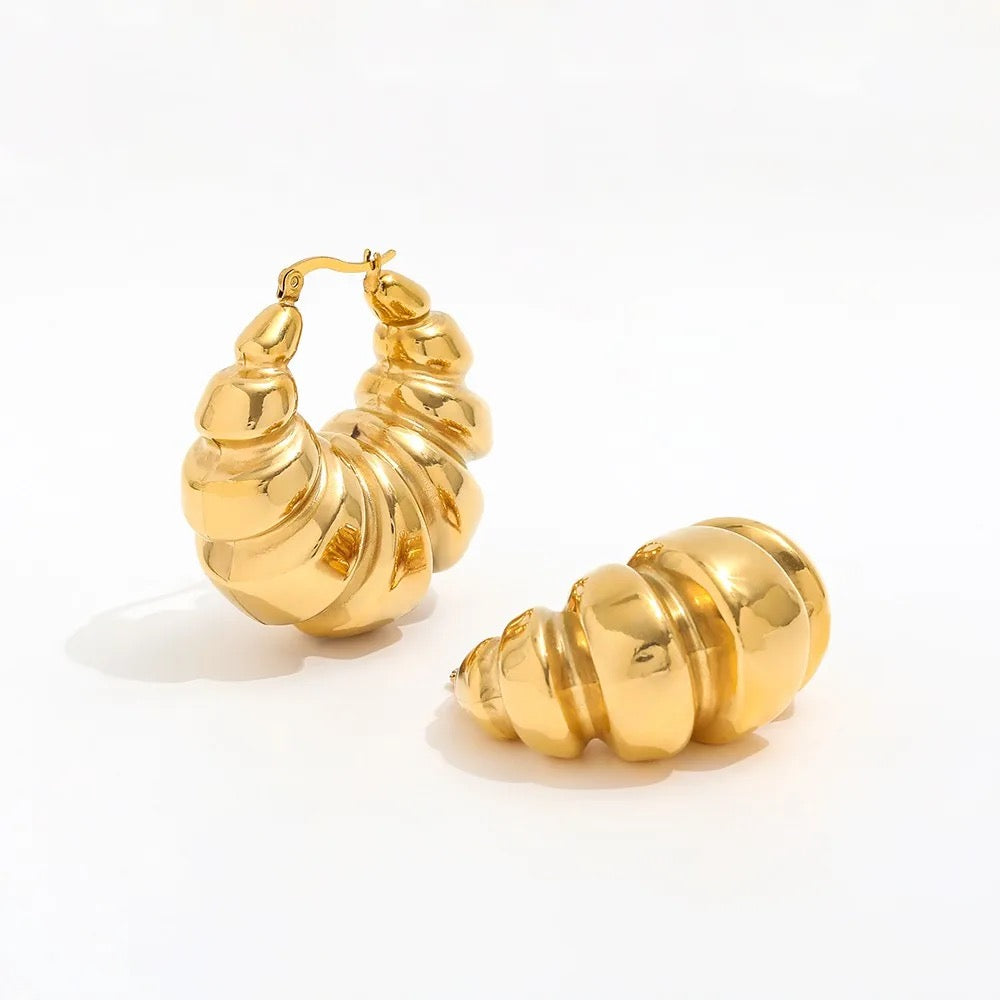 P A R I S Gold Hoops