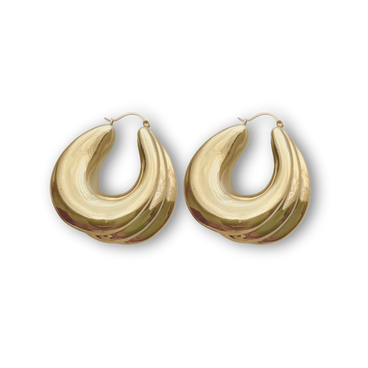 T R I B E C C A Gold Hoops