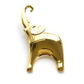 MAJESTY 18k gold plated elephant brooch on a white background