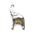 MAJESTY stainless steel  elephant brooch on a white background