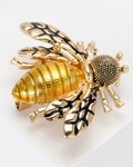 MELISSA gold plated bee brooch white background