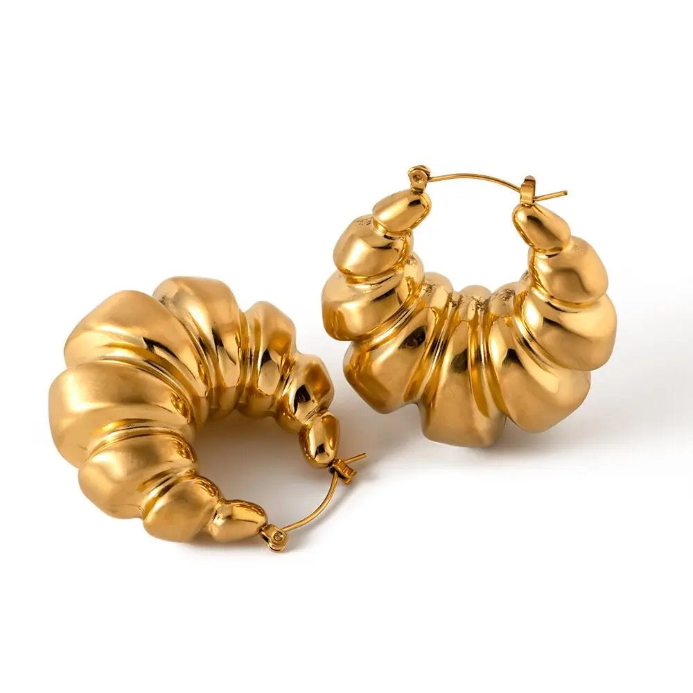 P A R I S Gold Hoops