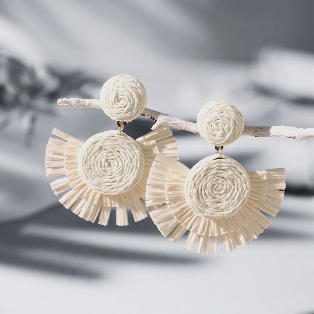 R A F F I A Earrings