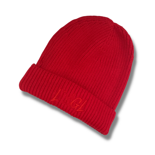 Knit Beanie in RED