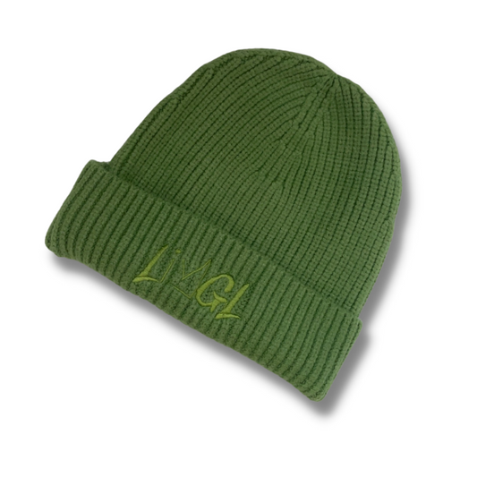 Knit Beanie in GREEN