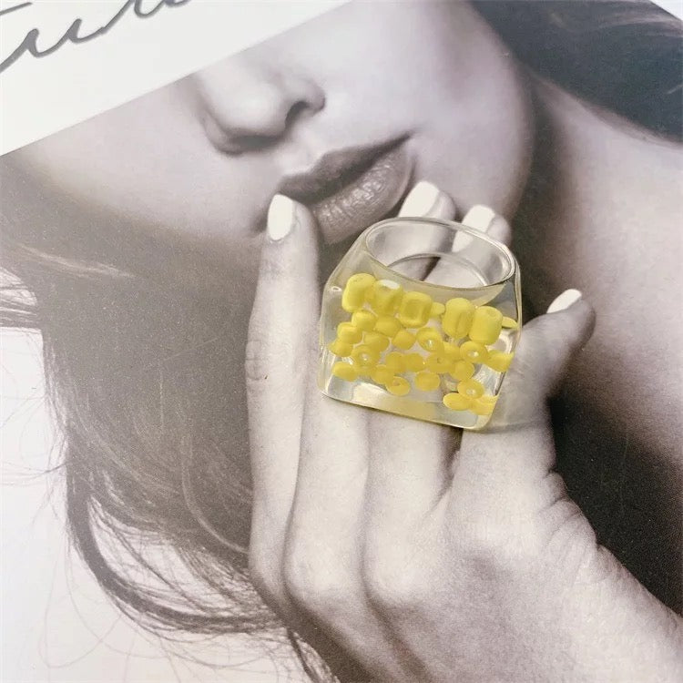 C A N D Y   C O A T E D Oversized Rings