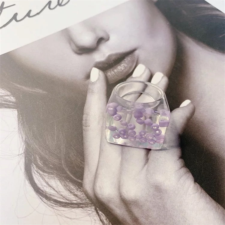 C A N D Y   C O A T E D Oversized Rings