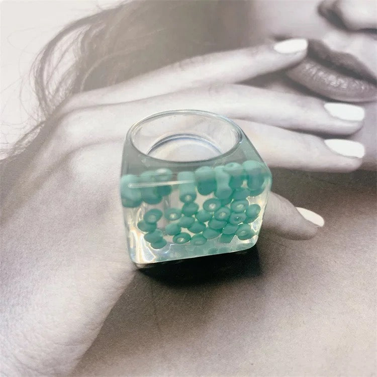 C A N D Y   C O A T E D Oversized Rings